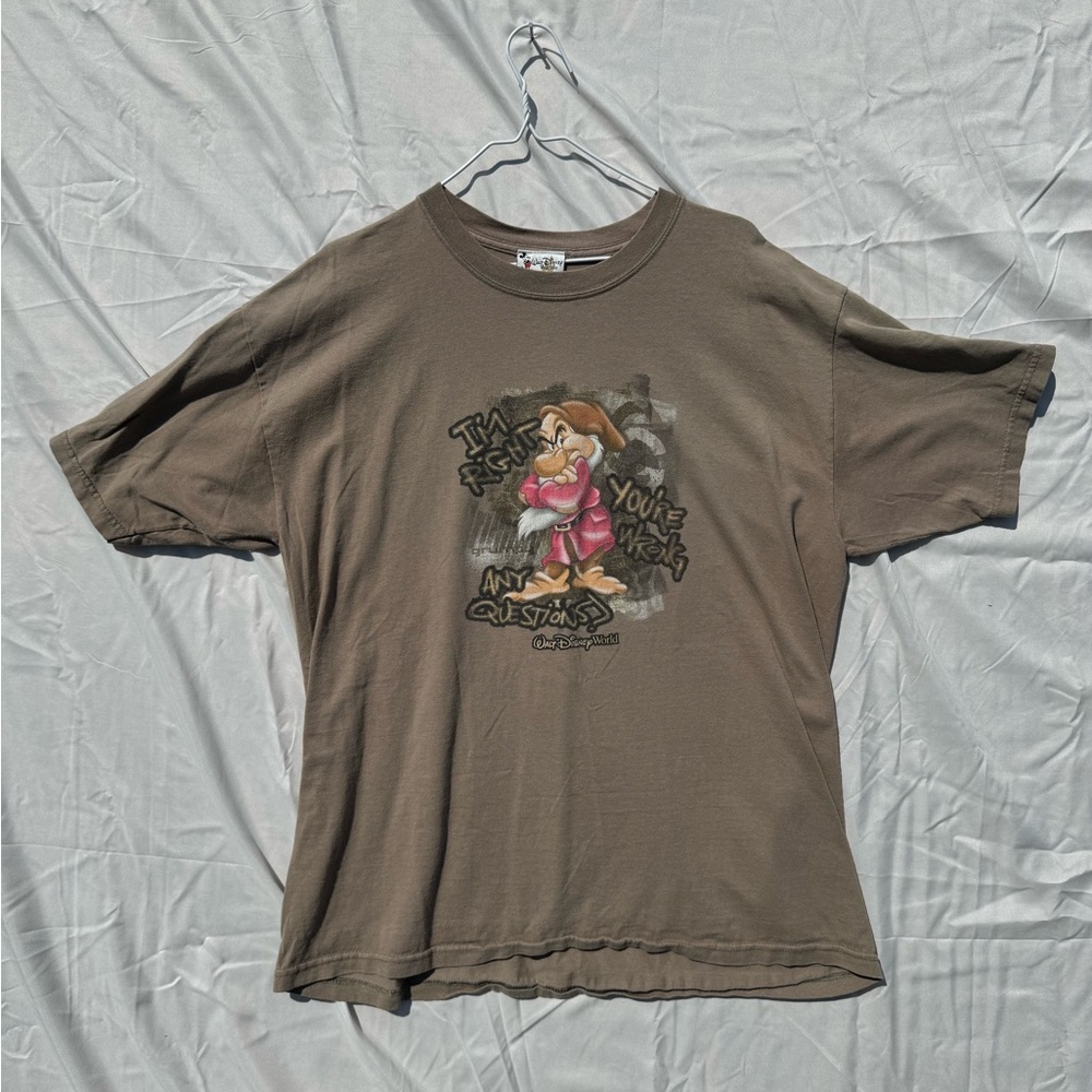 Vintage Walt Disney Grumpy Dwarf Men’s Tee XL X-Large